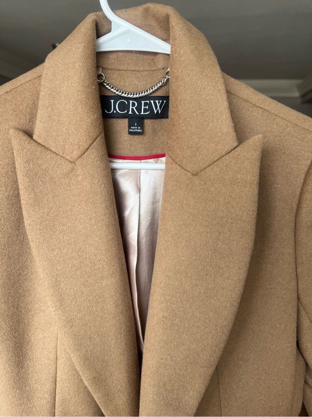 J. Crew Camel Overcoat